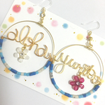 aloha  オーダーネームピアス