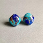 『ラピスラズリ×ターコイズ』アートストーンアクセサリー