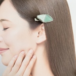 シーグラスのヘアクリップ