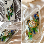 ニュアンスiPhoneケース シェル くすみカラー iPhone11 pro iPhone12 mini など iPhone全対応 スマホリング ゴールド 幸運を呼ぶ オルゴナイトケース