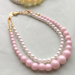 パステル ２連ブレスレット(pink)