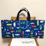 男の子　働く車　ピアニカケース