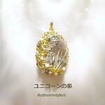 プルームアゲートペンダント（ワイヤージュエリー☆ワイヤーアクセサリー☆ワイヤーラッピング天然石ネックレス☆KuthumistyleⓇ☆クツミスタイル☆only minne ）