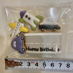 [着色料不使用] ミニミニ乗り物アイシングクッキー5枚セット