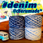 #021 再販☆denim mix 引き揃え糸 デニム 