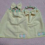 可愛いリボン付きおりこうエプロン2枚セット