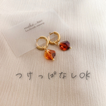 つけっぱなしok♡アンバーcolorが素敵なピアス♡