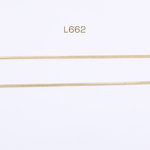 送料無料  2m  デザインチェーン 1mm ゴールド（2m） L662