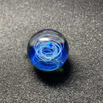 【2021年ラスト宇宙 】 宇宙 ガラス ネックレス ブループラネット