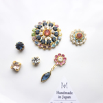 [Vintage Swarovski] Princess Asymmetric earrings no.17