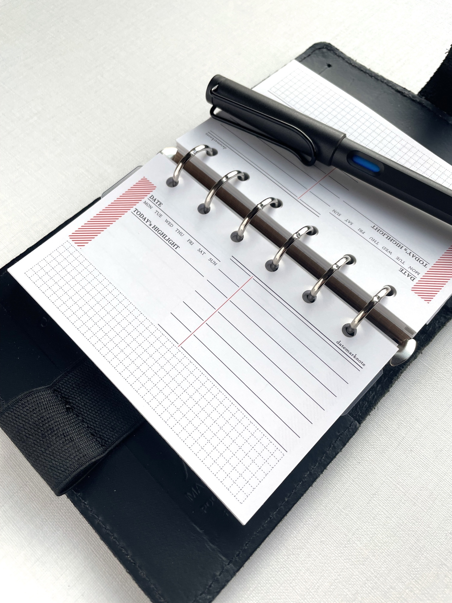 PLANNER M6バインダーリフィルセット 品番：M6-28】ミニ6サイズ / Wish listリフィル：システム手帳