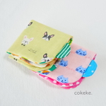 ❤︎ 子供サイズのはんかち４重ガーゼ 布タグ付き 2枚セット　16.5cm  ❤︎