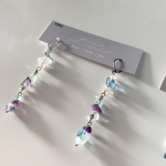 Fluorite pierce/earring