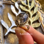 ゴルゴーンの瞳 魔法石リングGemstone Ring "Smoky quartz"
