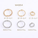M4954-C2  30個  ビーズスペーサー 丸型 3X（10ヶ）