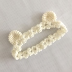 ベビー用　くまみみヘアバンド　ホワイト