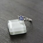 タンザナイト　ダブルCZリング　SILVER925　