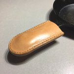  本革製スキレットハンドルカバー