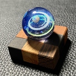宇宙玉レジン惑星　コンパウンド仕上げ