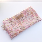LIBERTY　リバティ　Forget me nots　フォーゲットミーノッツ　11P　　 ビニコのぺたんこポーチ　★ペンケース・通帳ポーチに♪
