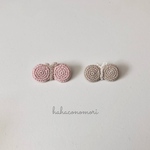 【在庫セール】極細レース糸♡ミニちょうちょのブローチ レース糸 ２個セット