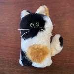 保護猫チャリティぬいぐるみ【三毛ベージュear】