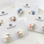 ♡再販35オーガンジーパールピアス