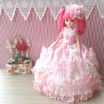 リカちゃん お姫様ドレス 一点物☆ ピンク