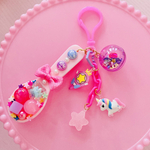 ［送料無料］ユニコーン ジャラジャラキーホルダー　プレゼント　ファンシーアニマル　ゆめかわいい　yumekawaii kawaii 原宿　ゆめかわ　unicorn 魔法少女　manga ファンシー