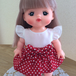 メルちゃんお洋服☆ドットワンピース