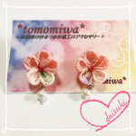 つまみ細工のピアス