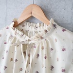 再入荷｜リバティ＊フリルネックブラウス（9号)