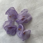 Import3枚花びらパーツ＊パープル4個