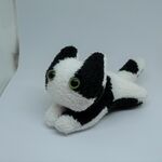 ねこクリップ ⑥　（ねこばさみ）　ハチワレ模様　