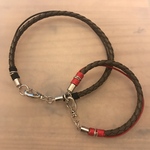 【お客様別注品】愛犬とお揃い本革チョーカー&ブレスレット