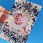 1月1日21時発売【お花畑の福袋】スターチスペンダントネックレス＆チャームセット