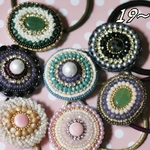 ビーズ刺繍ヘアゴム☆よりどり２点セット