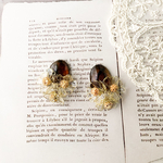 〈再販〉クリアなデージーイヤリング/ピアス