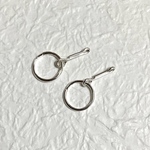 リカちゃんシルバーリングピアス