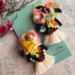 遊泳ピアス　白ぎつねのウエディング