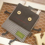 ぽんぽるさま専用ページ★移動ポケット＊ロボットくん/ヒッコリー☆紺②＊クリップ付き