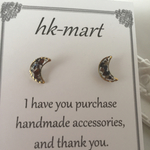 月のピアス〜ブラックシェル〜