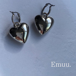 silver×heart pierce  /  シルバー　ハート　ピアス