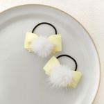 ふわふわファー* ◌ .ﾟ｡ ヘアゴム2個セット キッズリボン