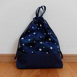 体操服入れ・お着替え袋＊迷彩ときら星＊ネイビー