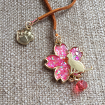 レジンブックマーク＊桜とネコG