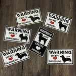 【WARNING DOG】お名前入りステッカー