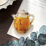 【再7】02 GRAPEFRUIT TEA POT BROOCH