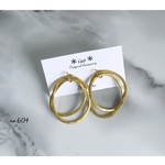 真鍮　重ね付けフープピアス/イヤリング