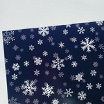 オリジナル　デザインペーパー　Snow flake　ブルー　10枚　A4